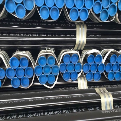 Pedido personalizado Profissional ASTM A106 A53 API 5L Gr. B Tubo de aço carbono sem costura