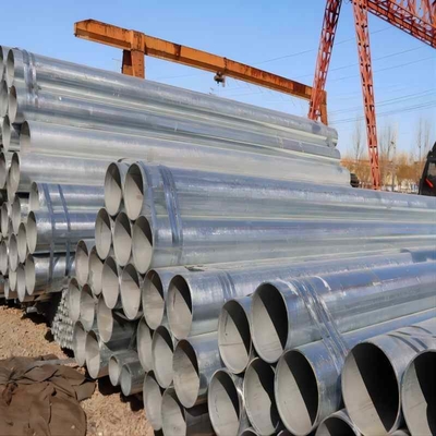 Seção Forma redonda tubo de aço galvanizado Q235 Q345 4 polegadas DIP quente