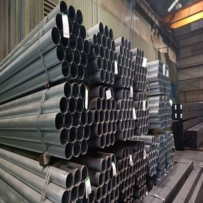 6 metros de comprimento BS1387 tubo de aço revestido com zinco galvanizado tubo redondo tubular de ferro secção oca tubo Gp de aço carbono
