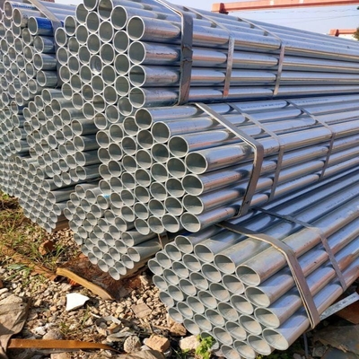 6 metros de comprimento BS1387 tubo de aço revestido com zinco galvanizado tubo redondo tubular de ferro secção oca tubo Gp de aço carbono