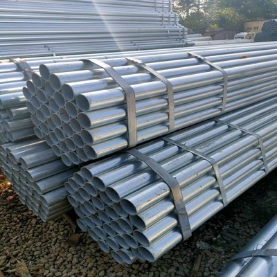 6 metros de comprimento BS1387 tubo de aço revestido com zinco galvanizado tubo redondo tubular de ferro secção oca tubo Gp de aço carbono