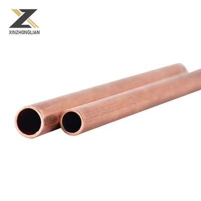 ASTM B280 Tubo de cobre vermelho padrão Espessura 0,1 mm-60 mm para aplicações industriais