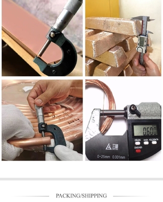 GB En ASTM JIS BS Standard Red Copper Pipe para rega e gaseamento a preços acessíveis