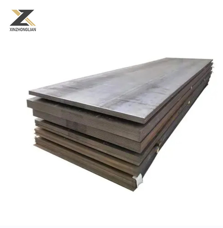 Chapa de aço carbono/inoxidável/galvanizado/marino com superfície plana ou oleada padrão AISI