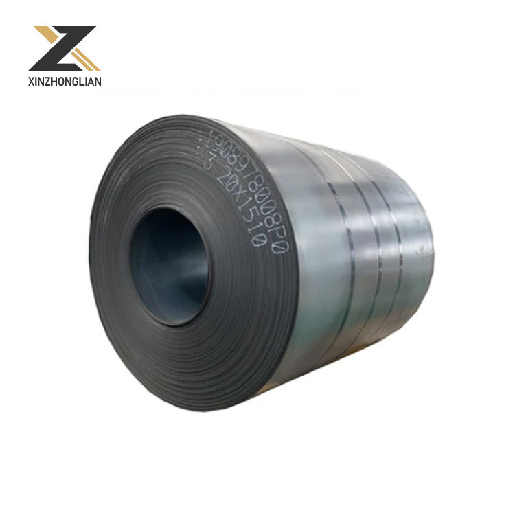 S235jr A36 St37 Q235 Ss400 Chapa de aço de carbono laminada a quente bobina de fenda bobina de aço de carbono suave