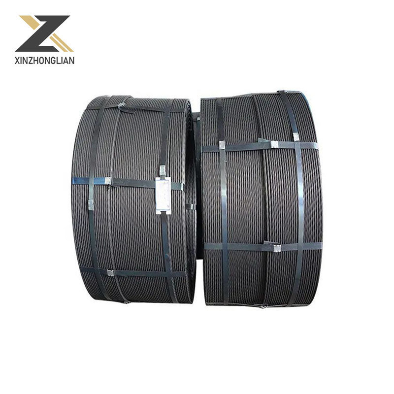 5mm 6mm High Tensile PC Strand Hollow Core Carbon Steel Wire Rope para o padrão JIS