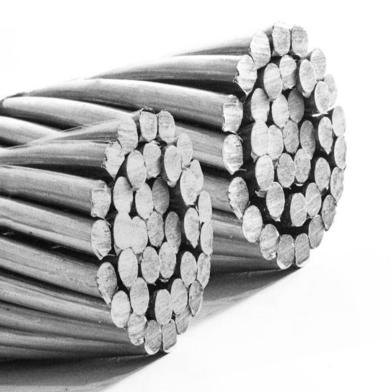 Superfície lisa 1/2 polegada 6X19 Iwrc Elétrico Galvanizado e não Galvanizado Fios de Aço